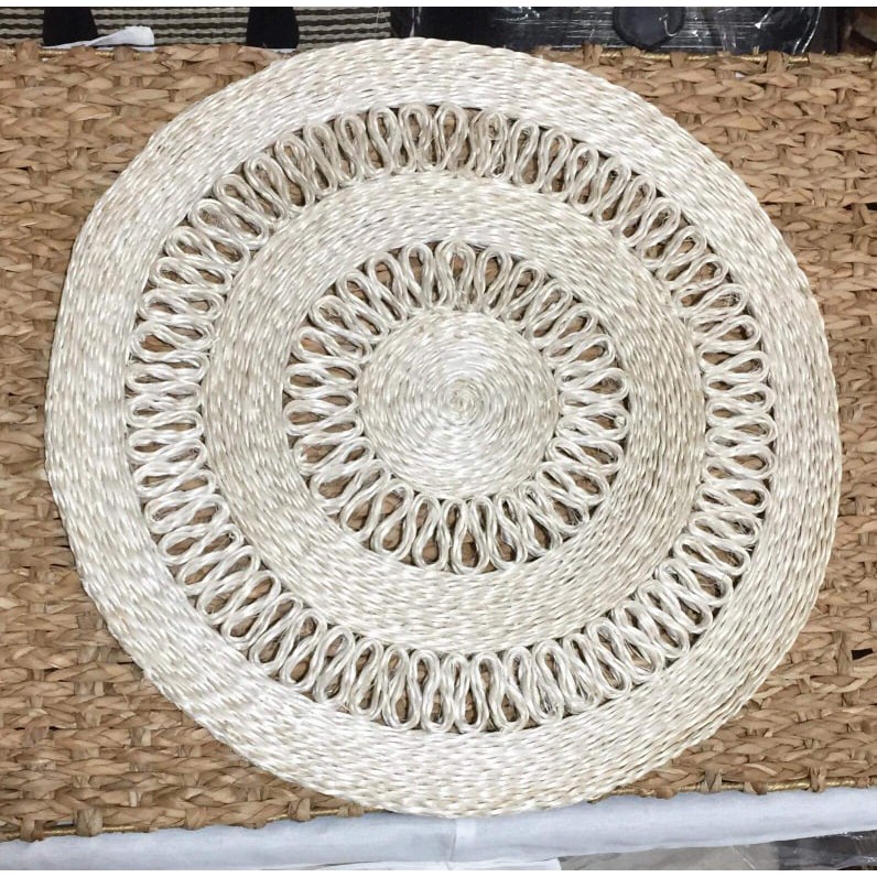 Abaca placemat Round Placemat Native Placemat Abaca