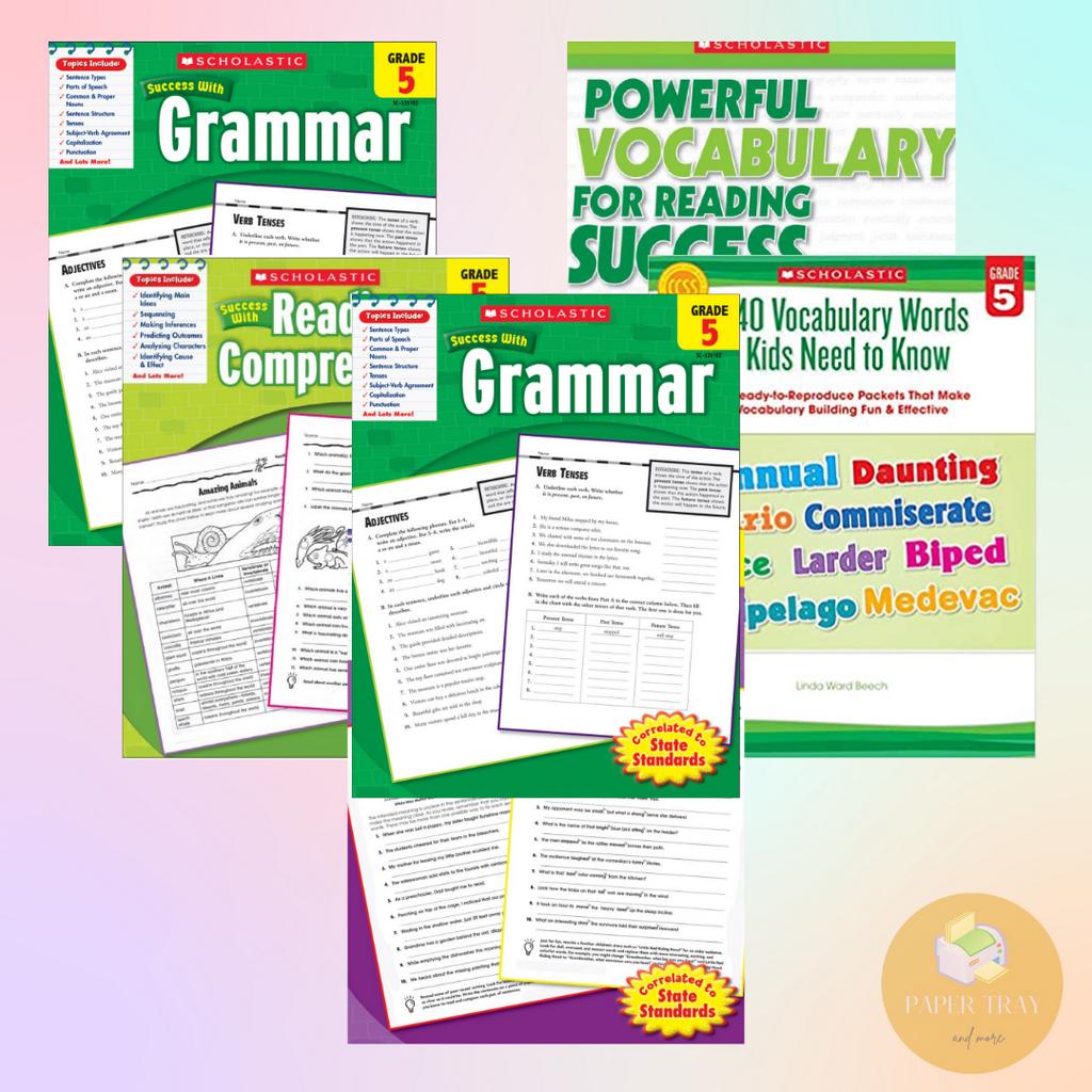 Grade 5 English Worksheets (Writing, Grammar, Reading Comprehension