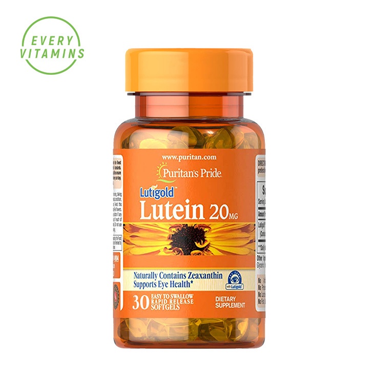 Lutein with Zeaxanthin 20 mg 30 softgels Puritan's Pride Shopee