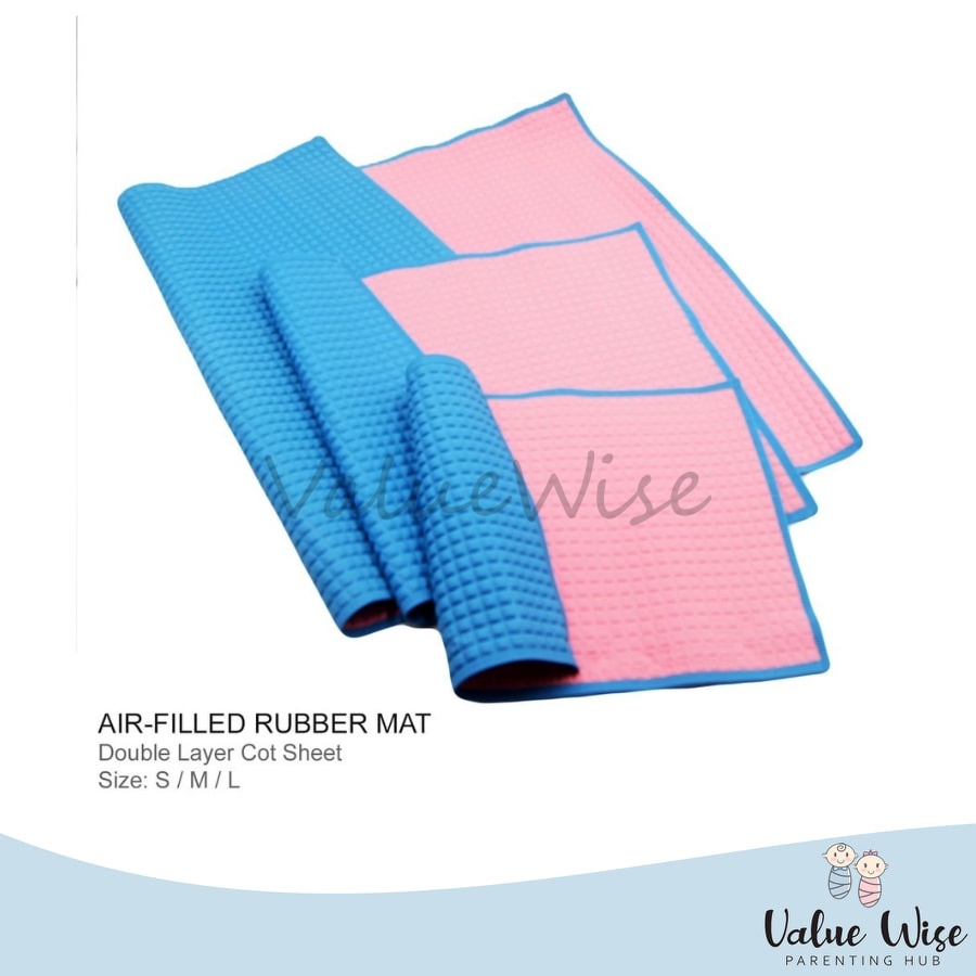 AIR FILLED COT RUBBER MAT DOUBLE LAYER COT SHEET/CHANGING MAT/BABY