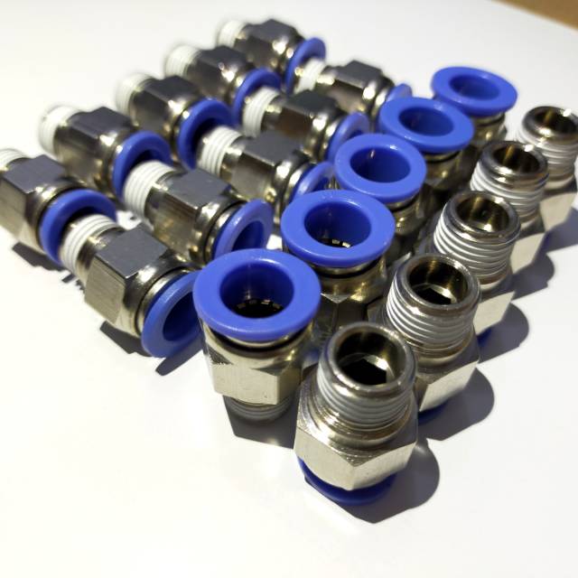 Pneumatic Straight MALE PNEUMATIC Hose Fitting 8MM DRAT 1/2 "1/4 PT