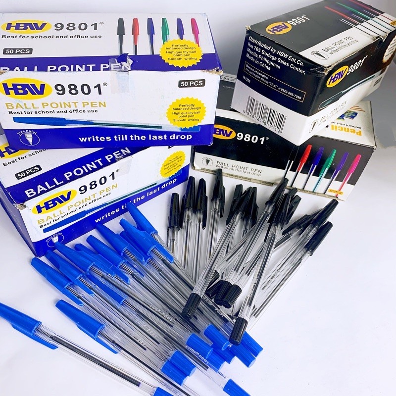 50PCS/box HBW9801 ballpen school supplies office supplies pens