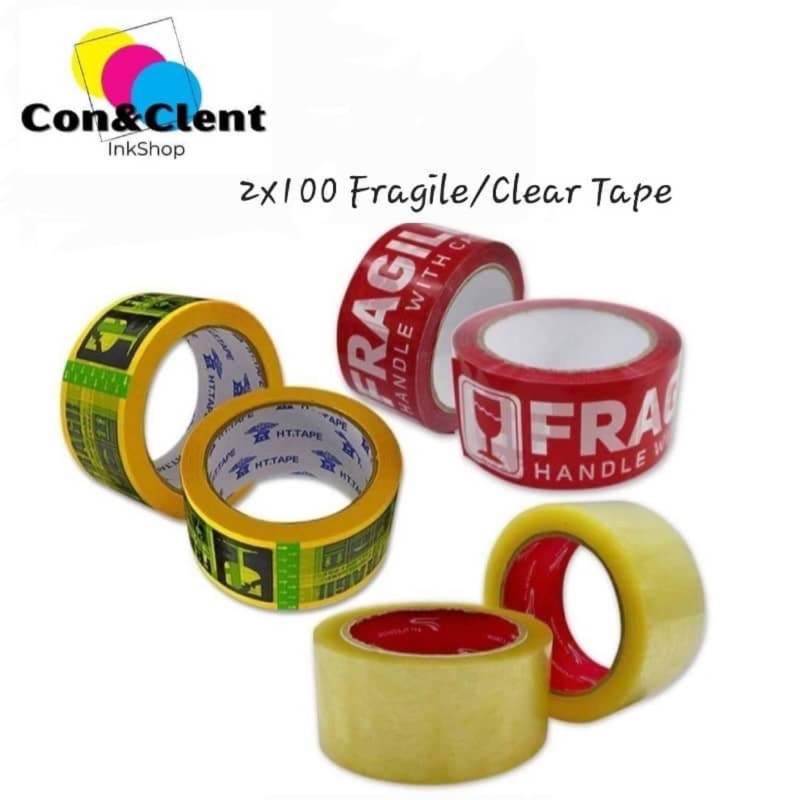 Packaging tape 2x100m or tape dispenser( Clear and fragile tape