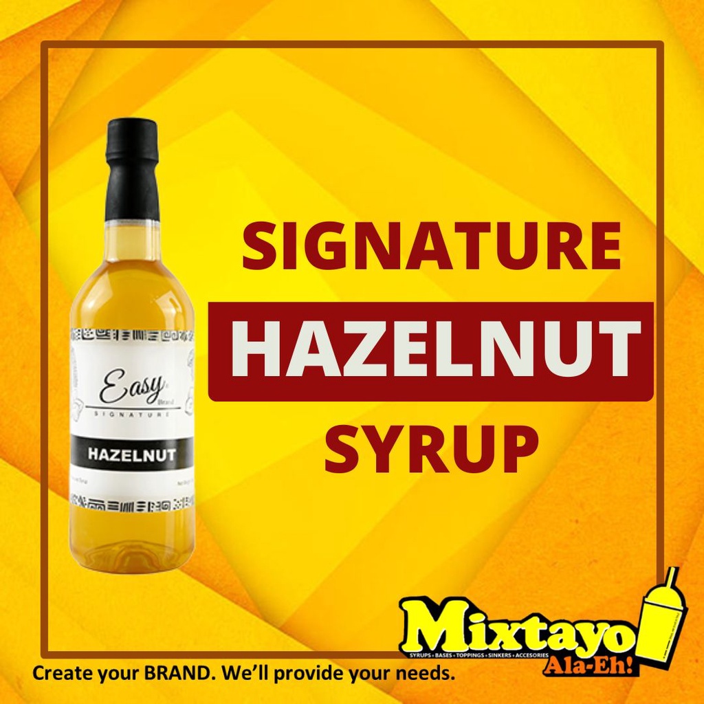 Signature Hazelnut Syrup (Easy Brand for Milktea, Coffee, Frappe and