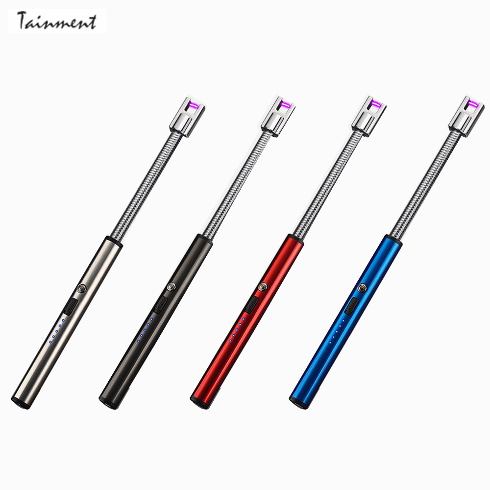 New BBQ LED USB Electric Rechargeable Long Kitchen Gas Stove Lighter