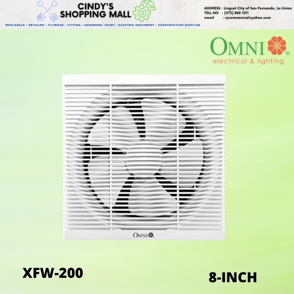 OMNI XFW 200 WALL MOUNTED EXHAUST FAN 8 INCH Shopee Philippines
