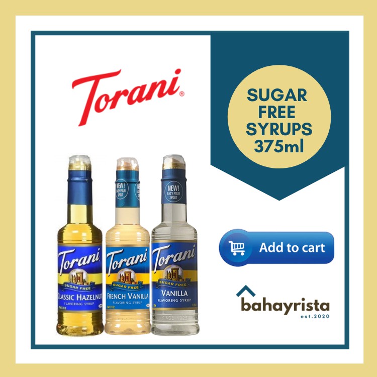 Torani Sugar Free Syrups 375ml Shopee Philippines