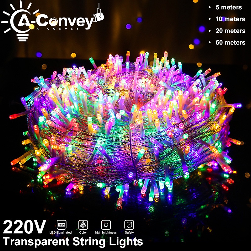 Holiday Led Christmas Lights Outdoor String Lights Fairy 220V EU Plug