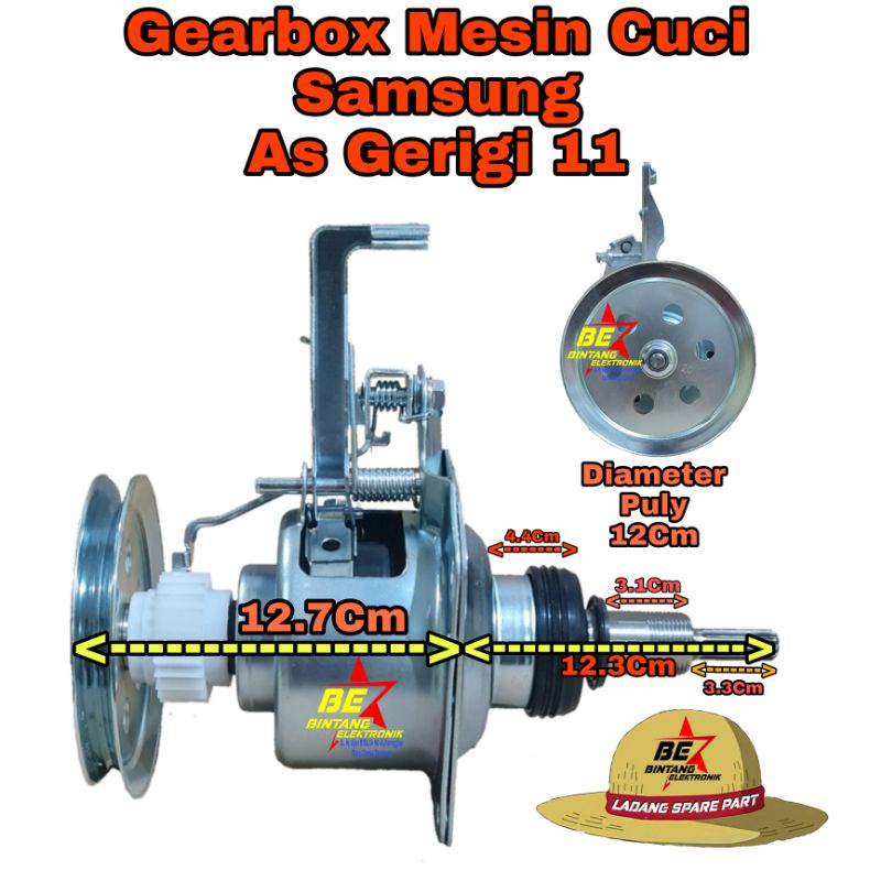 MESIN Samsung Washing Machine GearBox Axle 11 Gear Box GearBox Top