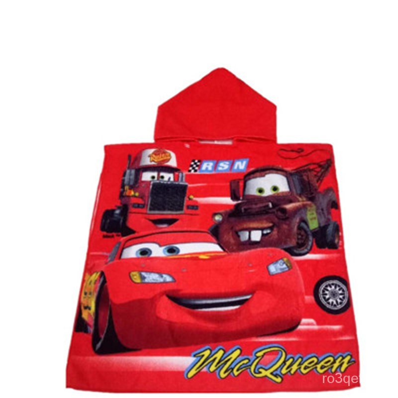 Disney McQueen Cars bath towel bathrobe cartoon Mickey Minnie spiderman