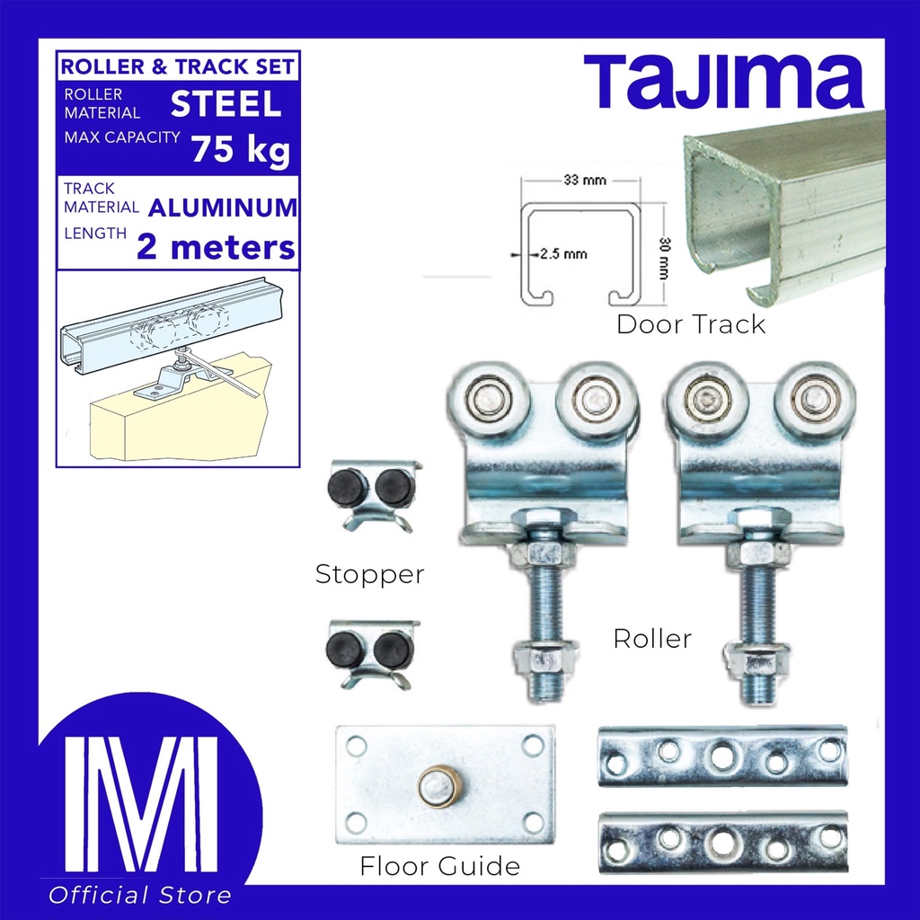 Heavy Duty Omge Steel Hanger Roller and 2meter Aluminum Door Track for