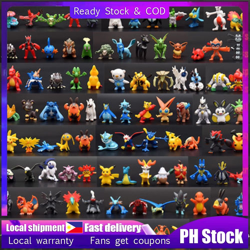 NEW 144pcs Pokemon Toy Set Mini Action Figures Pokémon 3cm Shopee