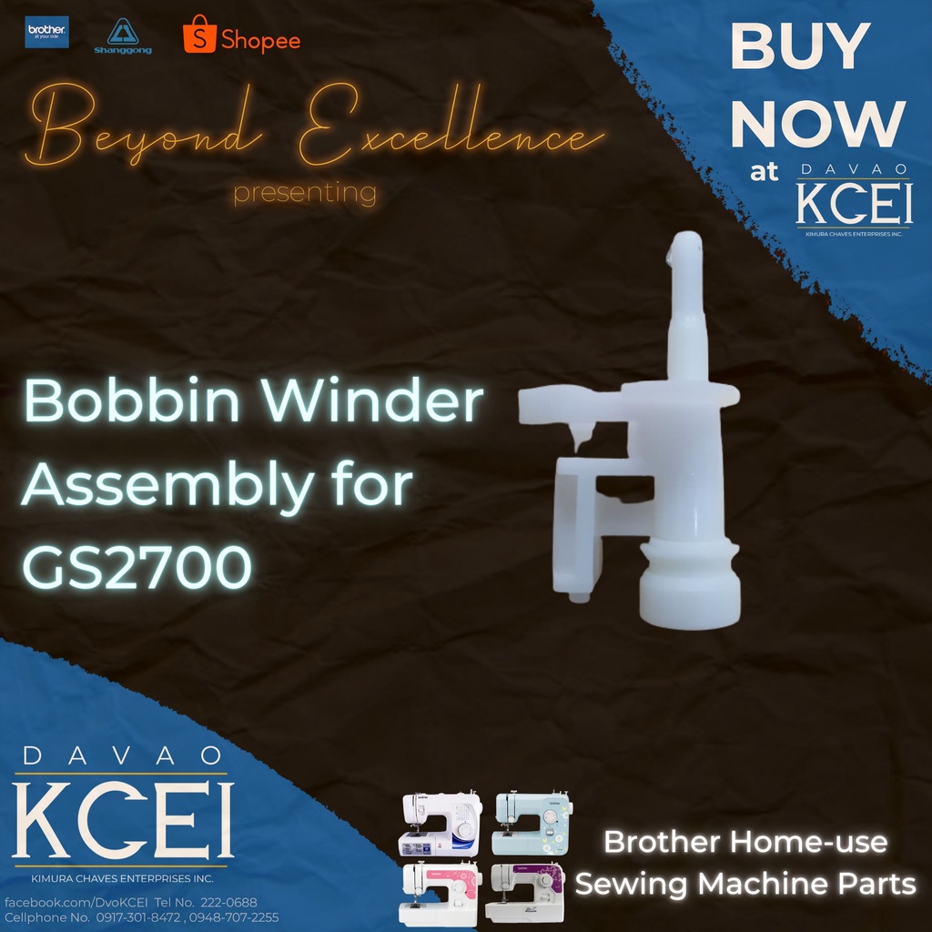 Bobbin Winder Assembly for Brother GS2700 Homeuse Sewing Machines
