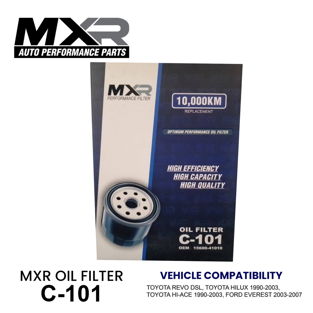 MXR OIL FILTER FOR TOYOTA REVO DSL | Shopee Philippines