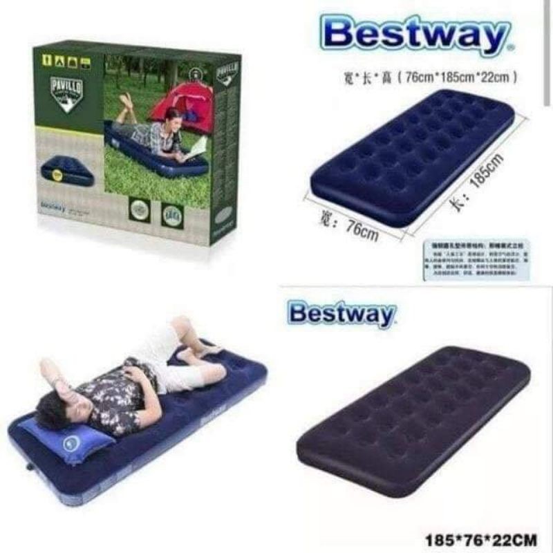 BESTWAY SINGLE AIR BED WITH MANUAL PUMP Shopee Philippines
