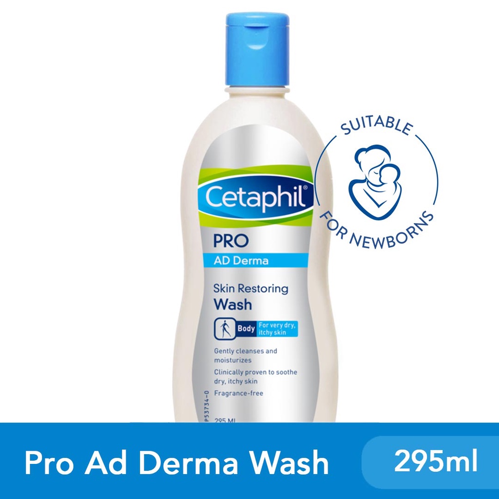 Cetaphil Pro Ad Derma Skin Restoring Wash 295ml [For Eczema Prone