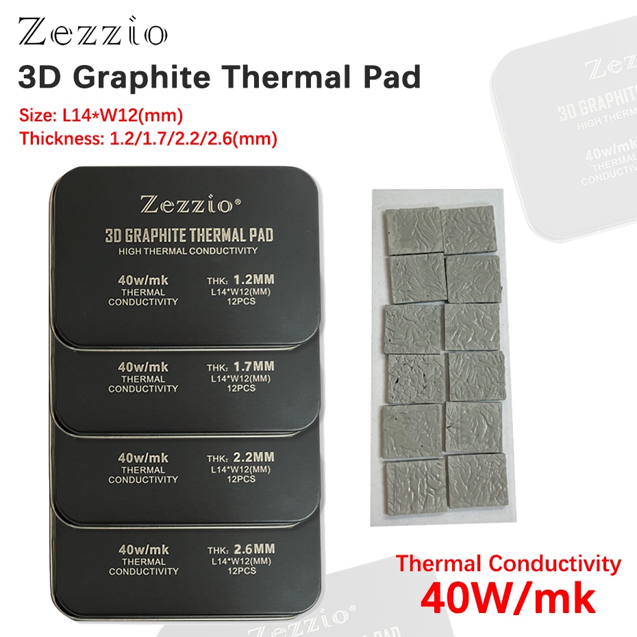 Zezzio 40W/m.k 3D Graphite Thermal Pad 3090/3080 Memory Thermal