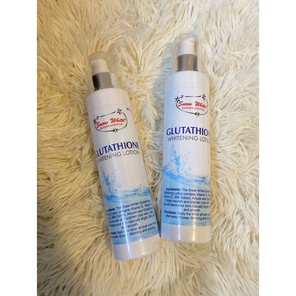 Snow White International Glutathione Whitening Lotion 250ml Shopee