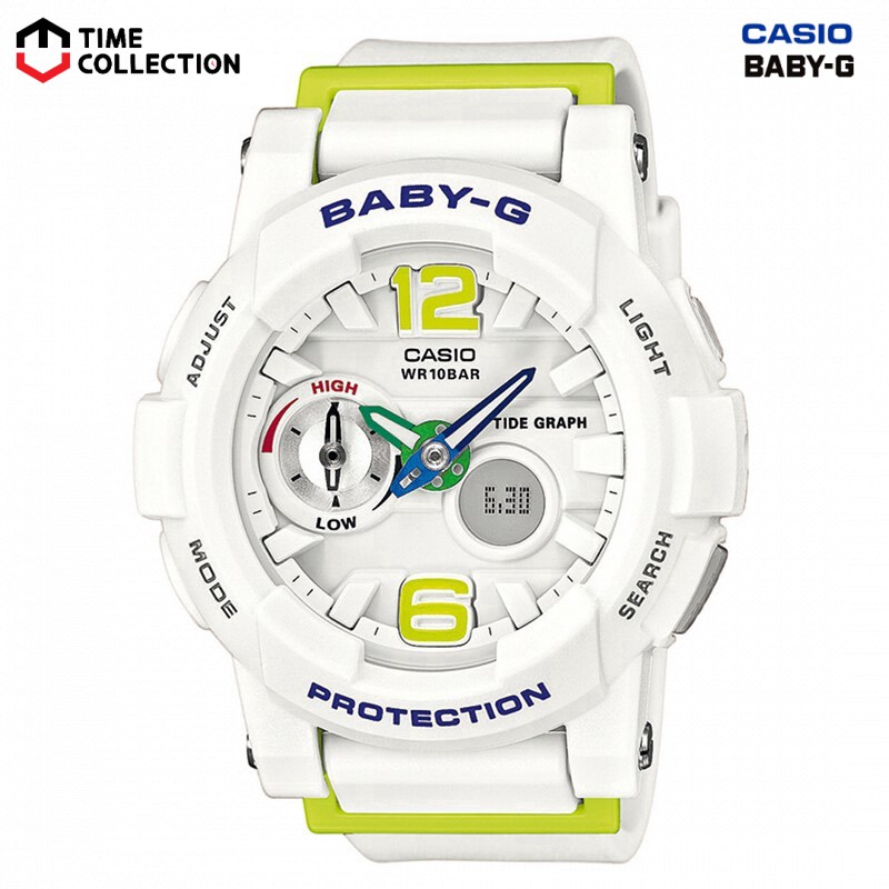 Casio Babyg BGA1807B2 Digital Analog Rubber Strap Watch For Women