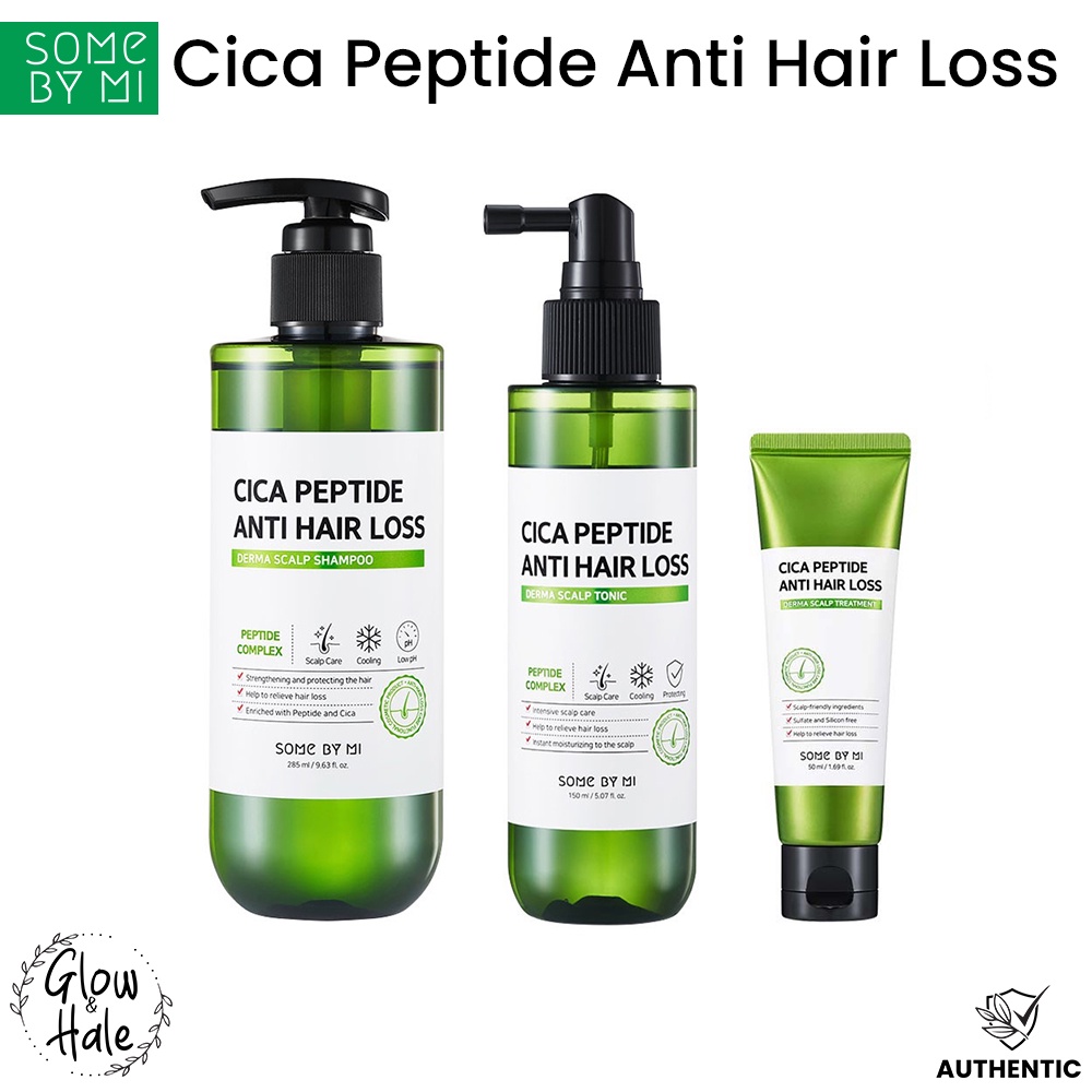 SOME BY MI Cica Peptide Anti Hair Loss Set of 3 Bundle Shampoo, Tonic and Treatment Shopee