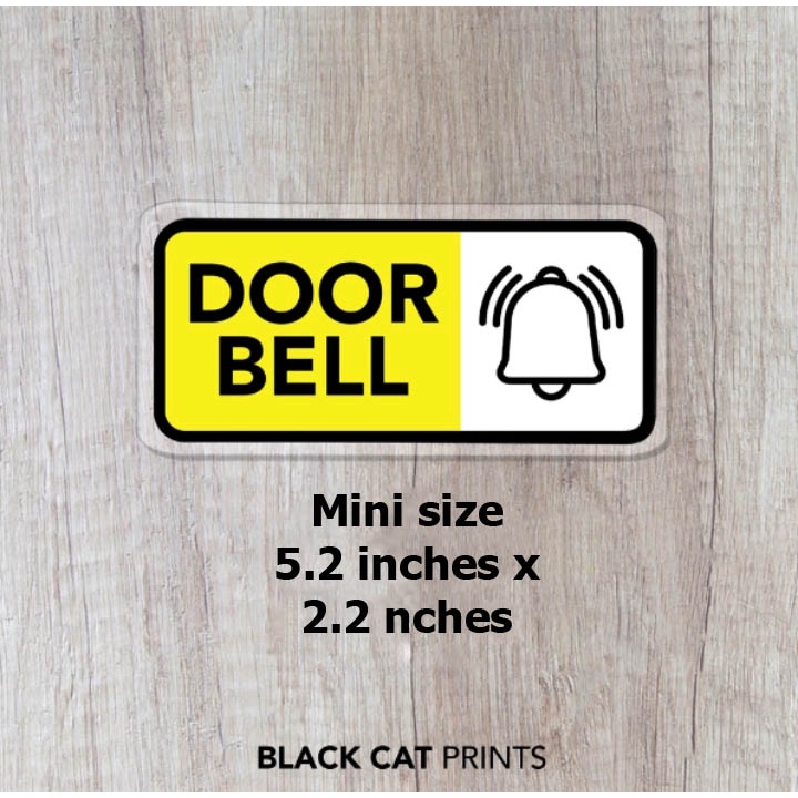 Door Bell Sign Laminated Signage Sign Board Shopee Philippines