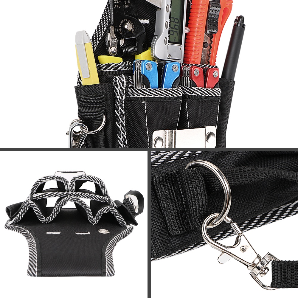 Carpenter Tool Bag Waist Pocket Tool Belt Pouch Bag Drill Screwdriver Utility Kit Holder