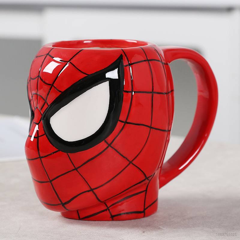 Kira The Avengers Mug Cup Ceramic Spiderman Hulk Ironman Glass Anime