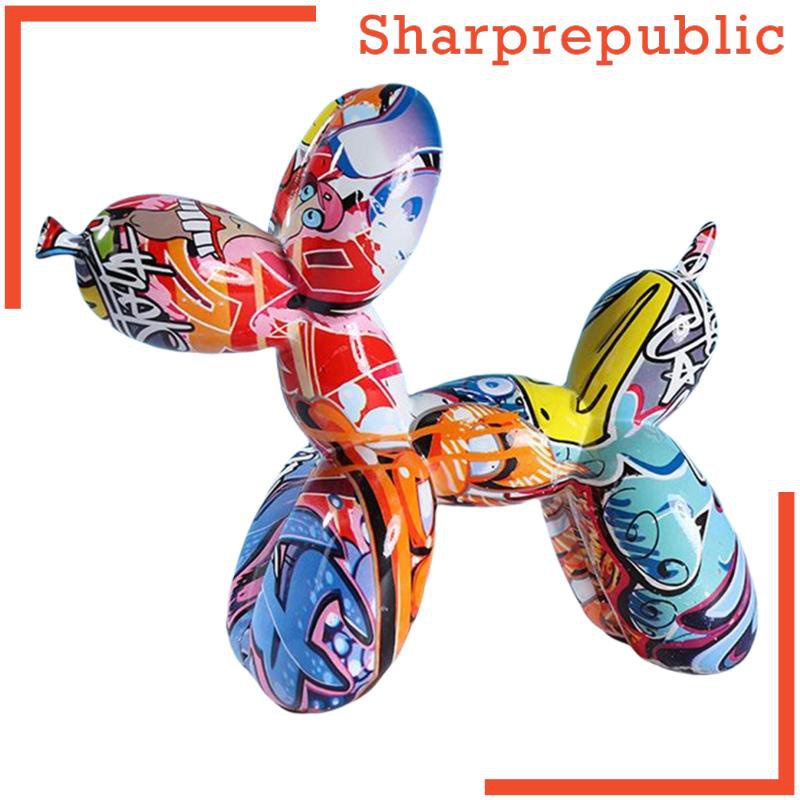 high qualityNordic Graffiti Dog Sculpture Figurine Art Dog Statue