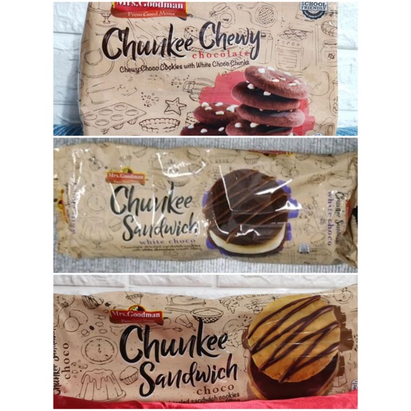 MRS GOODMAN CHUNKEE CHEWY SOFT COOKIES/ CHUNKEE COOKIE CREAM PIE 10 packs X 40G Shopee Philippines