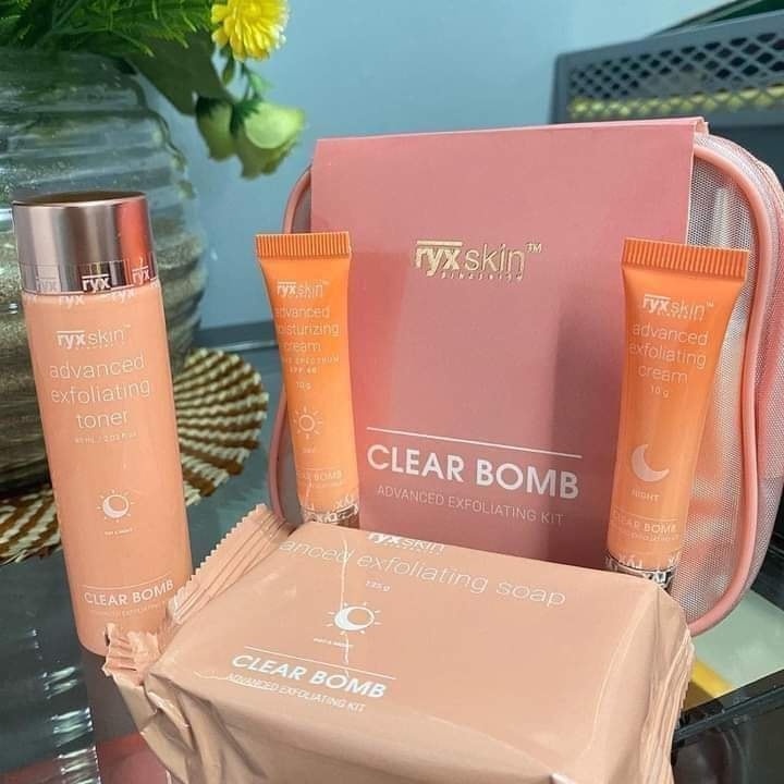 Ryx Skincerity CLEAR BOMB Advanced Exfoliating Kit BEAUTY HABIT Gold