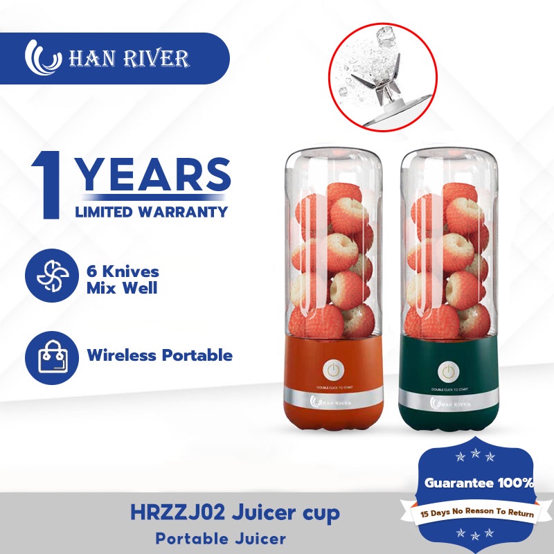 Blender / Juicer Cup USB 500ML Portable Blender Tumbler Mini Blender