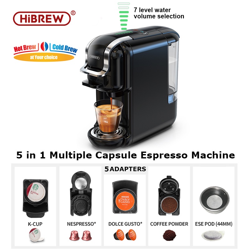 Cafelffe 5 In 1 Coffee Maker Hot/Cold Multiple Espresso Cafetera