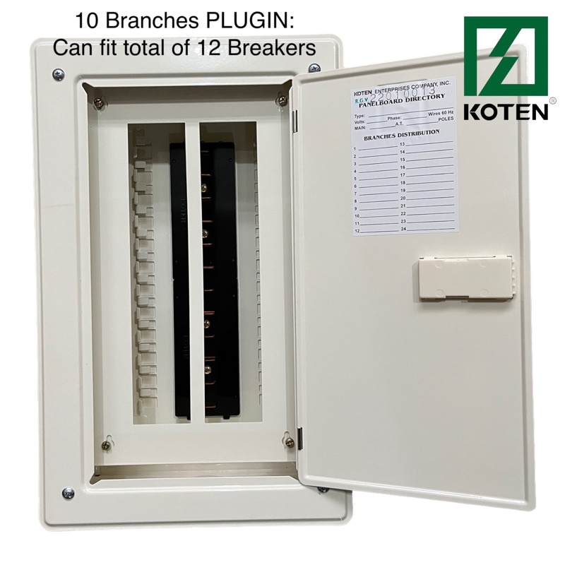 (NEW PACKAGING) America / KOTEN PLUGIN Panel Board/Box Branches 4,6,8