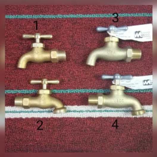 Great Volume (GV) / Meco Plain Bibb or Hose Bibb Brass Faucet Shopee