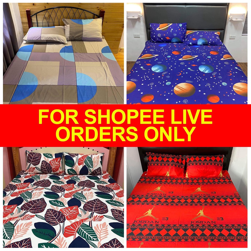 Canadian Bed sheets Shopee Live Orders ONLY (Broken Sizes) Shopee