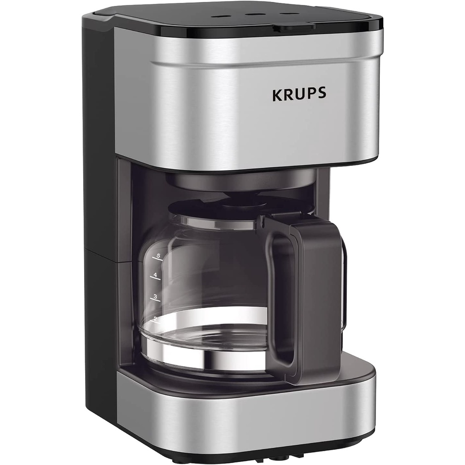 KRUPS Simply Brew Compact Filter Drip Coffee Maker, 5 Cup (Silver), 120V Shopee Philippines