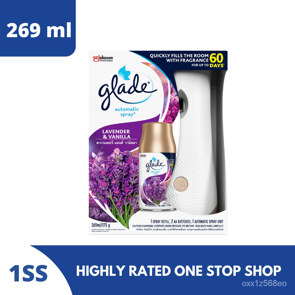 Glade Refillable Automatic Spray Room Fragrance with Spray Lavender