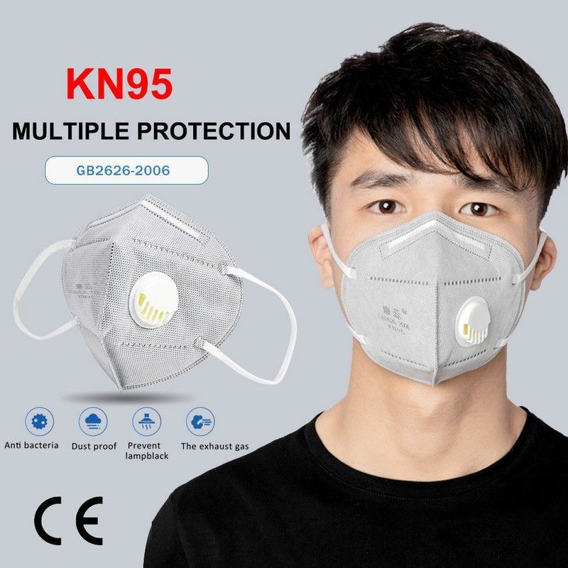 KN95 Adult 3D PM2.5 Activated N95 Dust Mask Anti Haze Face Mask NEW