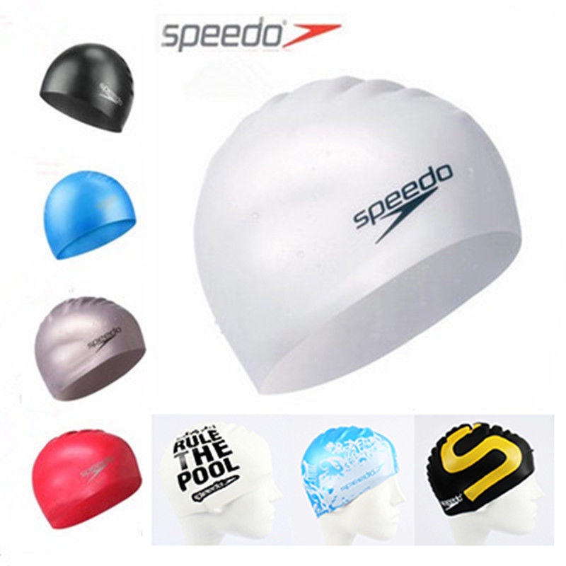 ┇Speedo swimming cap silicone men and women adult long hair Speedo