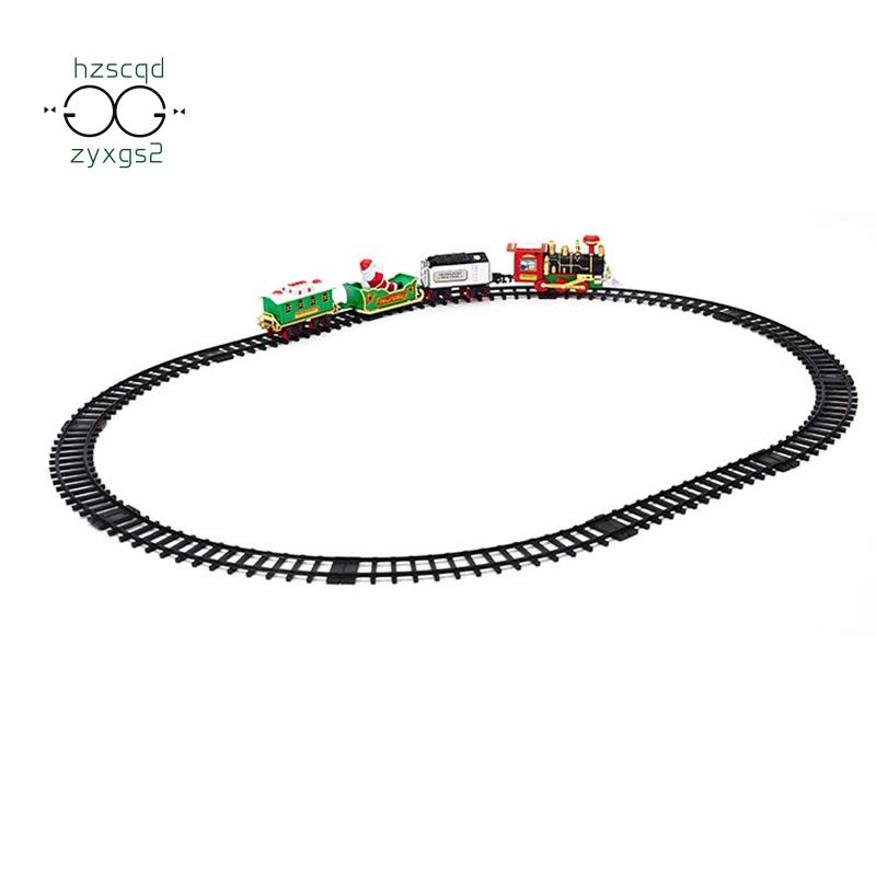 Lights and Sounds Christmas Electric Train Set Railway Tracks Toys Baby