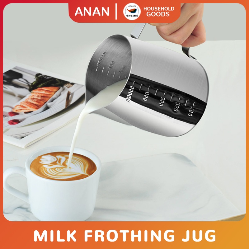 Milk Frothing Jug Stainless Steel Frothing Pitcher Coffee Pitcher Milk