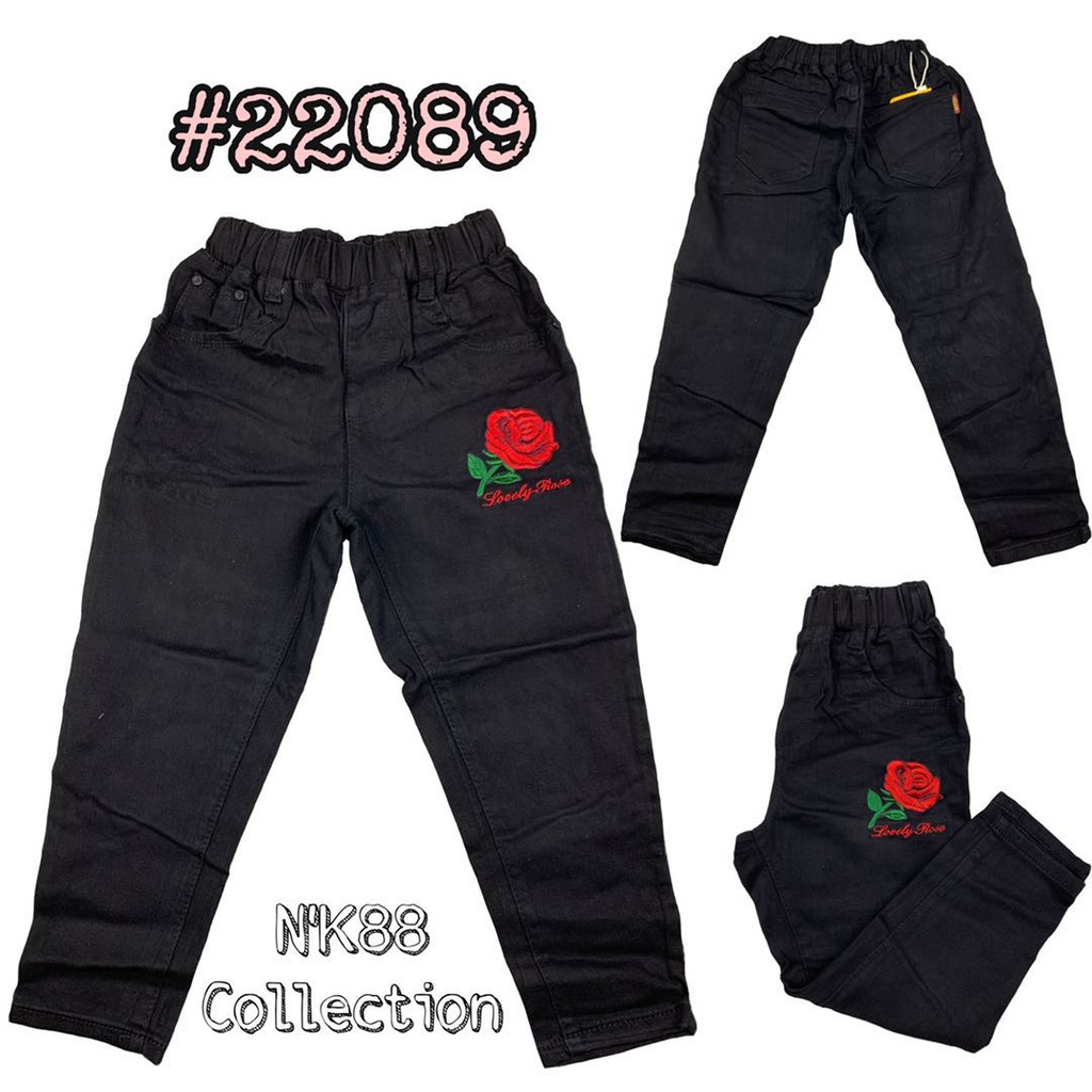 Alangan Garterized Jeans For Kids Girl (22089) Shopee Philippines