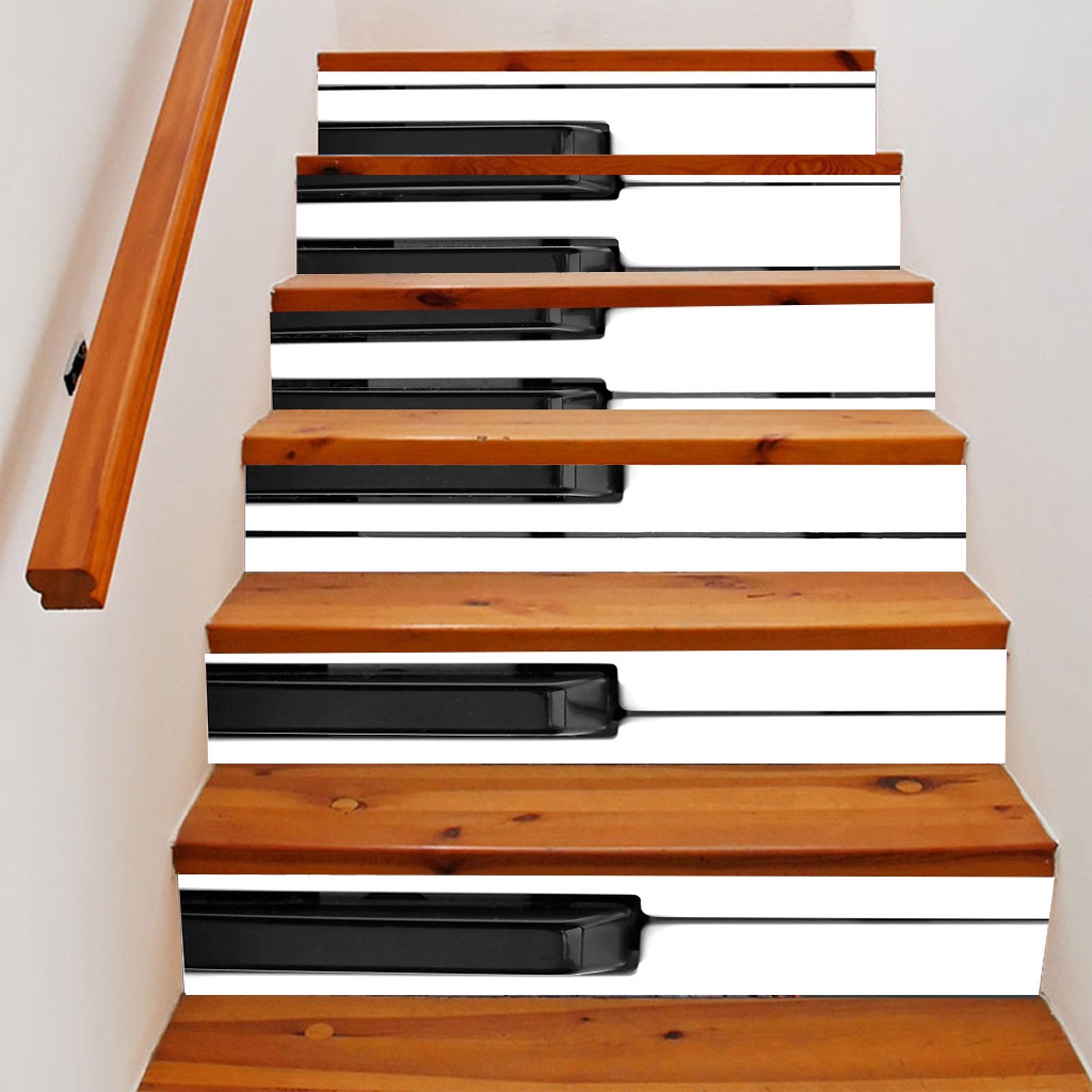 Stair Stickers Grand Piano Keys Personality Stair Stickers Home Stairs
