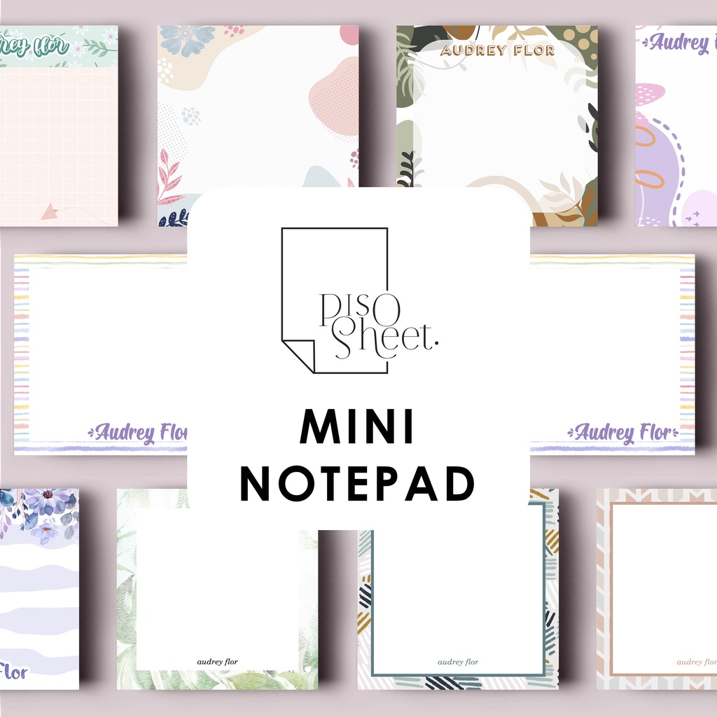 Personalized Mini Notepads by PisoSheet Shopee Philippines