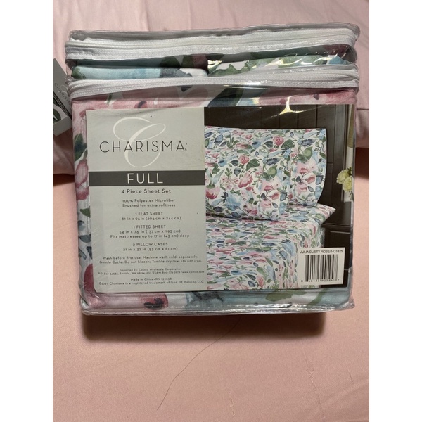 Charisma Bed Sheet 6pc set (Full size) Shopee Philippines