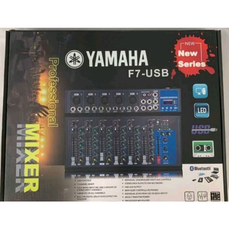 YAMAHA F7USB NEW SERIES 7 CHANNEL PROFESSIONAL MIXER Shopee Philippines