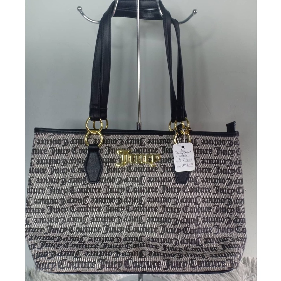 Juicy Couture Tote Bag Gray/Black Shopee Philippines