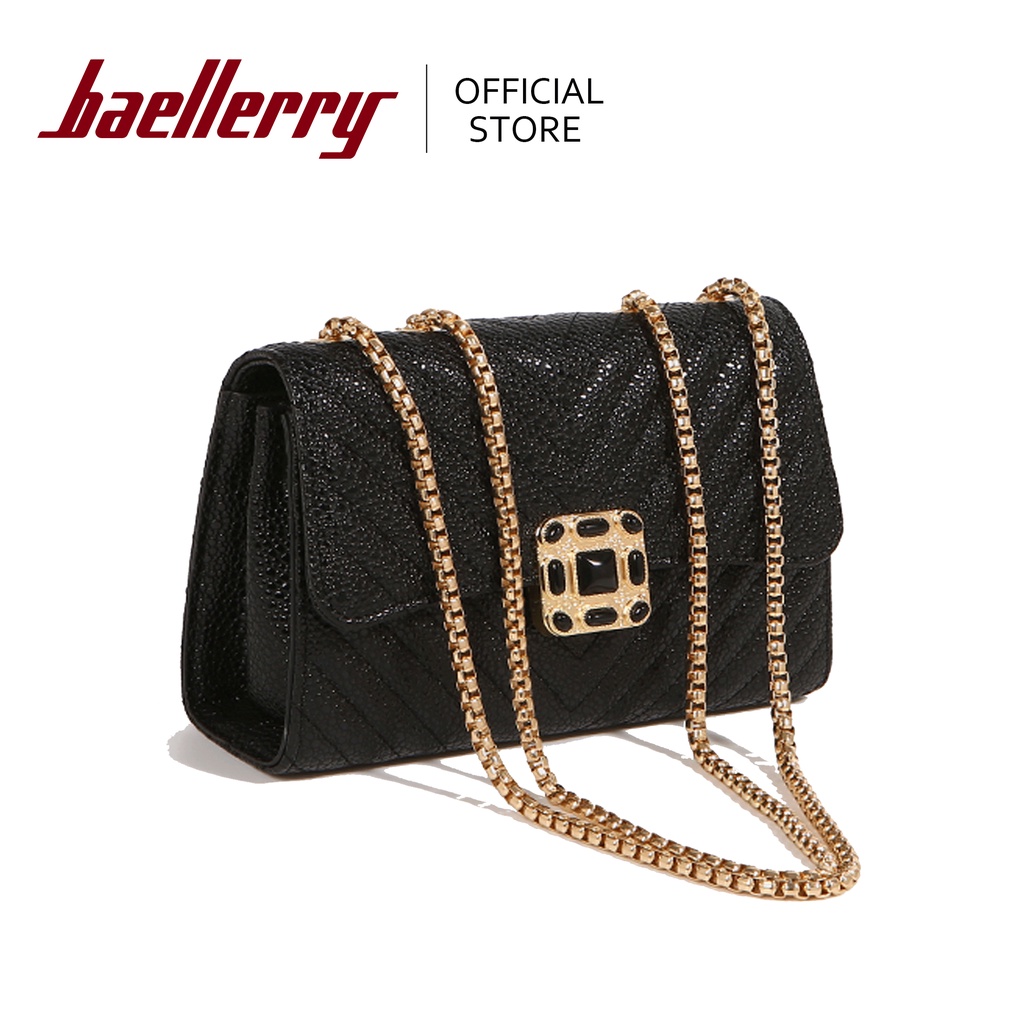 Baellerry 2022 New Fashion Designer Messenger Bag Gold Chain Sling