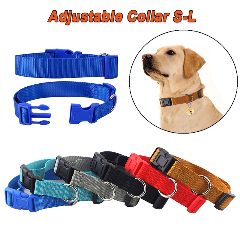 S/M/L Adjustable Big Dog Collar For Small Medium Large Dogs Neck Strap Safe Puppy Kitten Cats