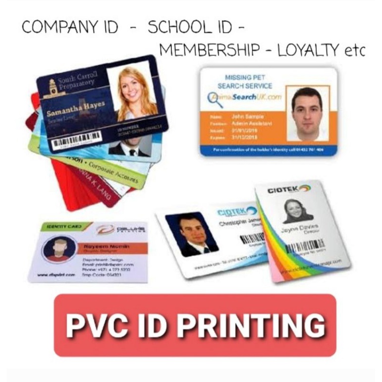 PVC ID PRINTING HIGH QUALITY NON FADING WATERPROOF COMPANY ID